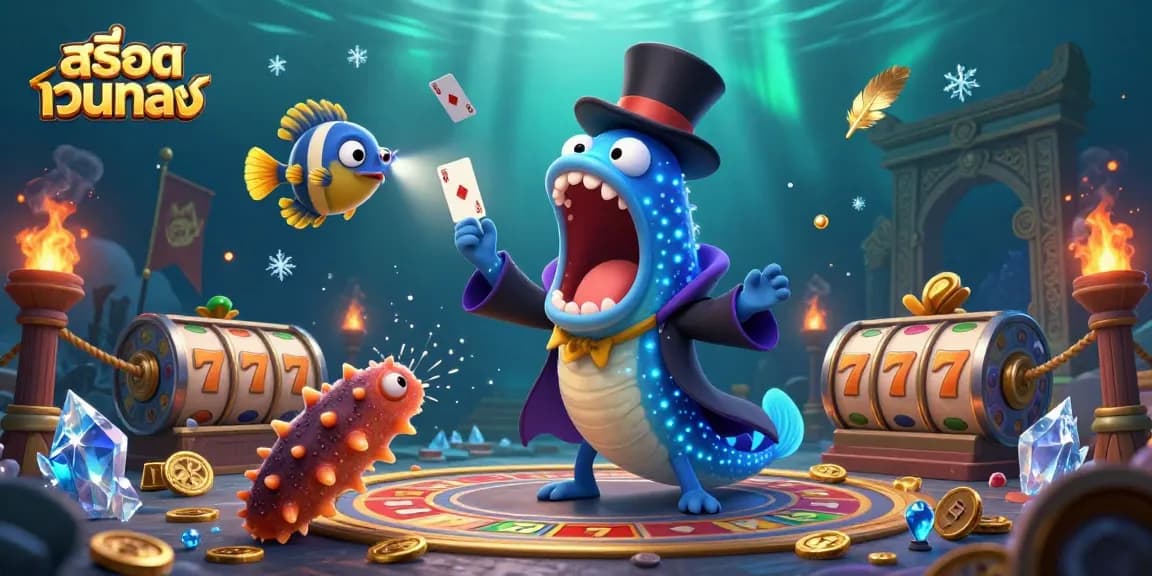 Experience thrilling gaming with สล็อตเว็บตรง and dynamic 3D characters in an underwater casino.