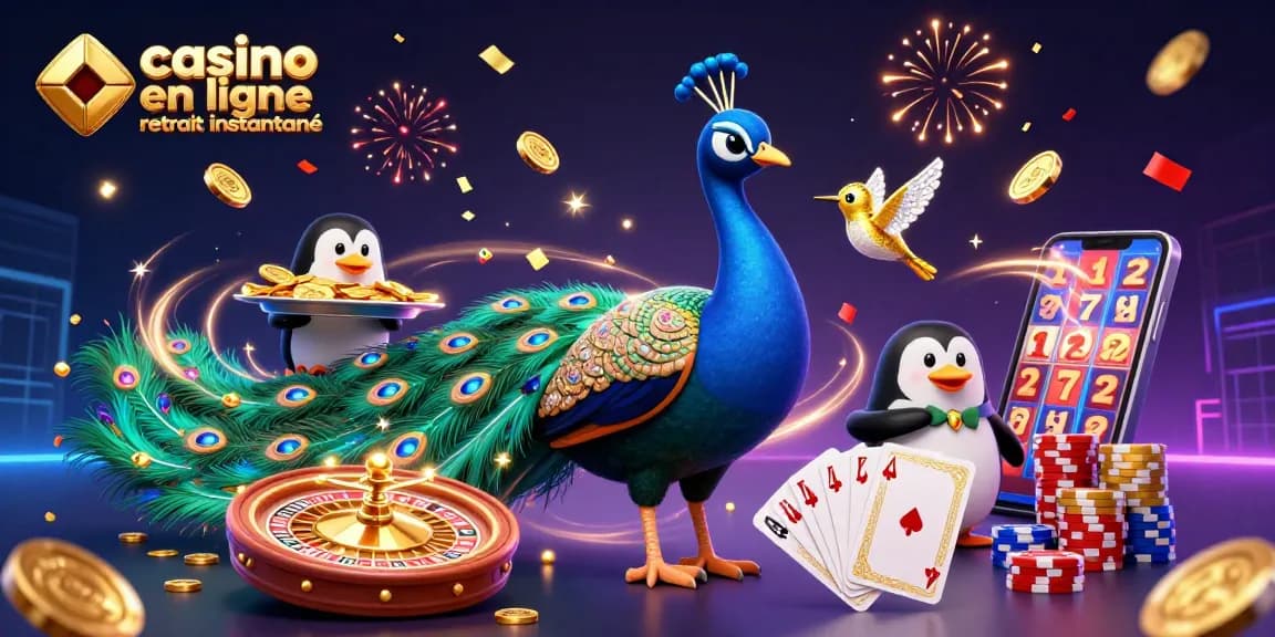 Profitez du casino en ligne retrait instantané avec des personnages colorés et une ambiance festive remplie de jeux et de gains.