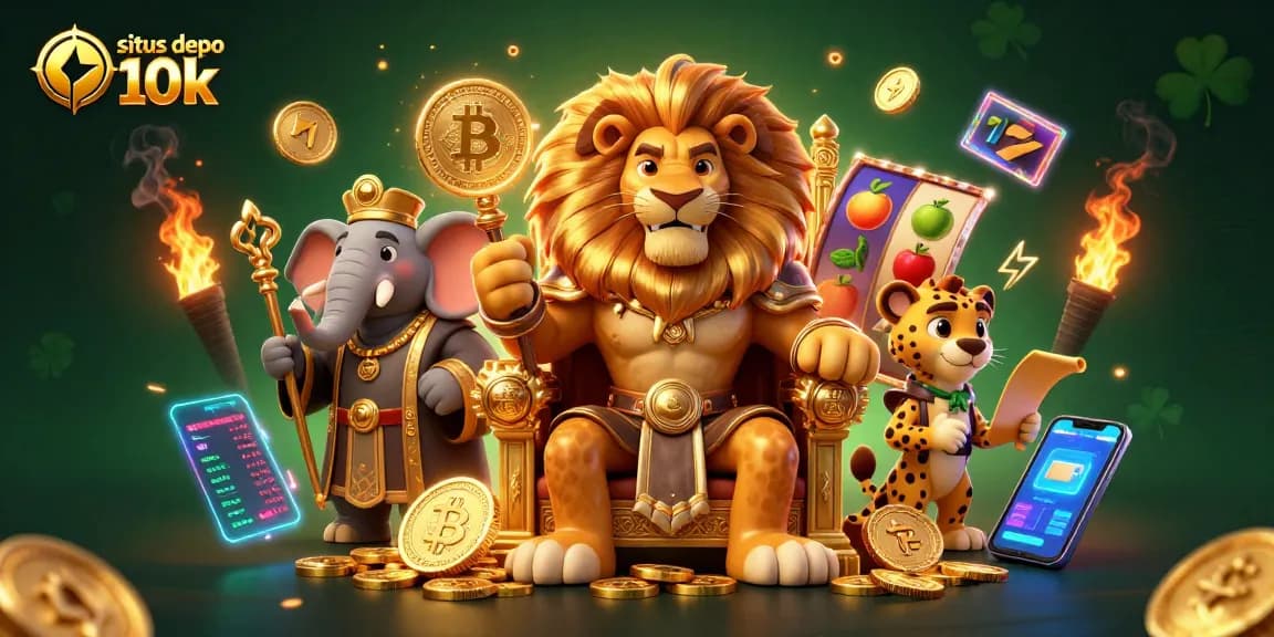 Experience thrilling gameplay at situs depo 10k with vibrant slot reels and popular game symbols.