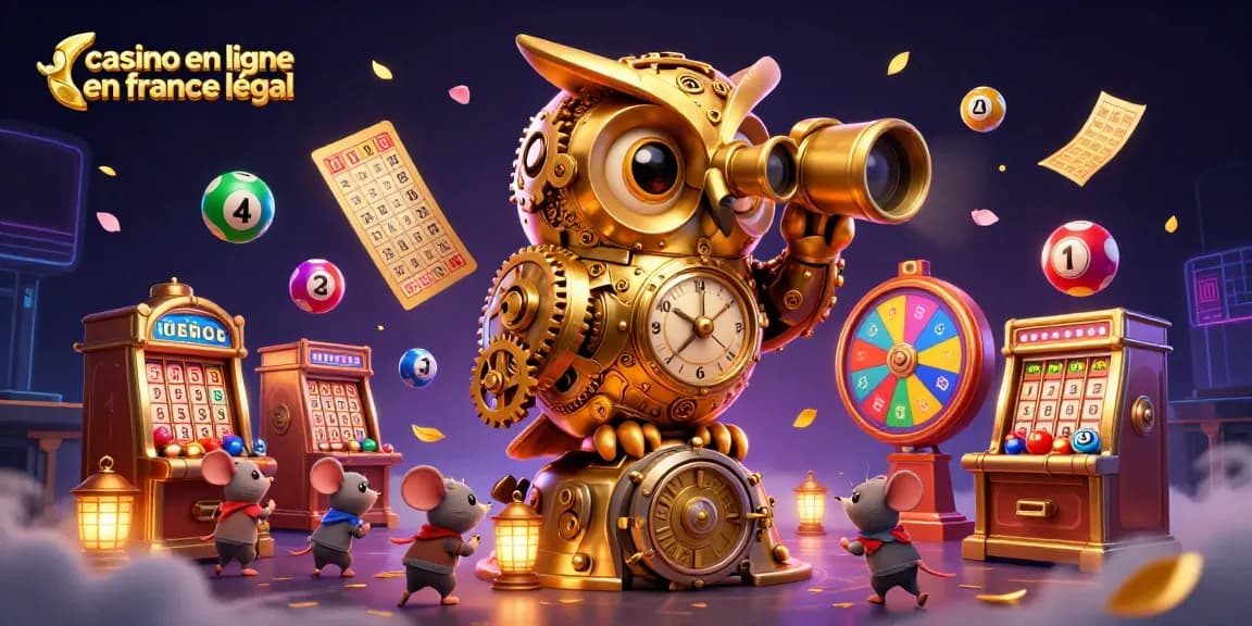 Jouez au casino en ligne en France légal avec des machines à sous et des jeux de loterie vibrants.