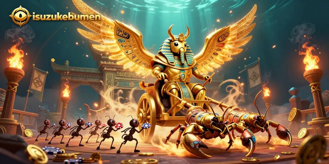 Immerse yourself in winnings with Isuzu Kebumen's vibrant casino-themed chariot scene.