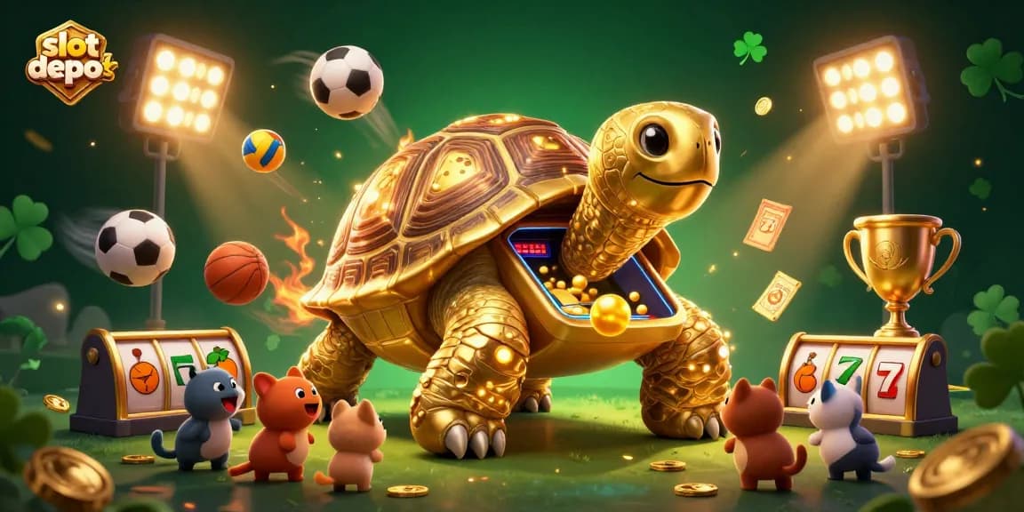 Experience excitement with slot depo 5k as golden tortoise pinball brings fun to the game.