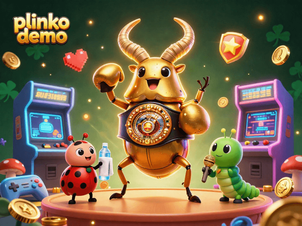 Engage with the thrilling plinko demo experience featuring vibrant characters and gaming elements.