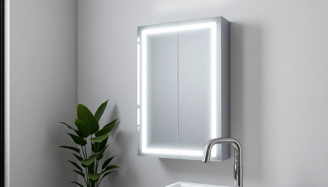 sonni Spiegelschrank im modernen Badezimmer mit stilvollem Design und LED-Beleuchtung