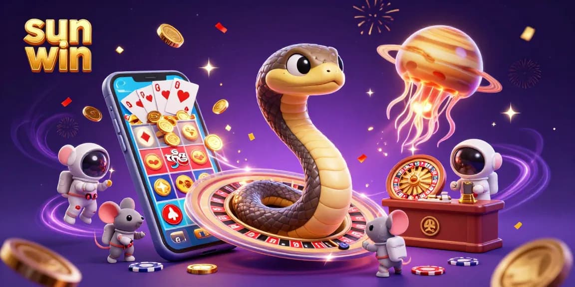 Engage with the exciting sun win casino scene featuring a cosmic roulette and playful astronaut mice betting.