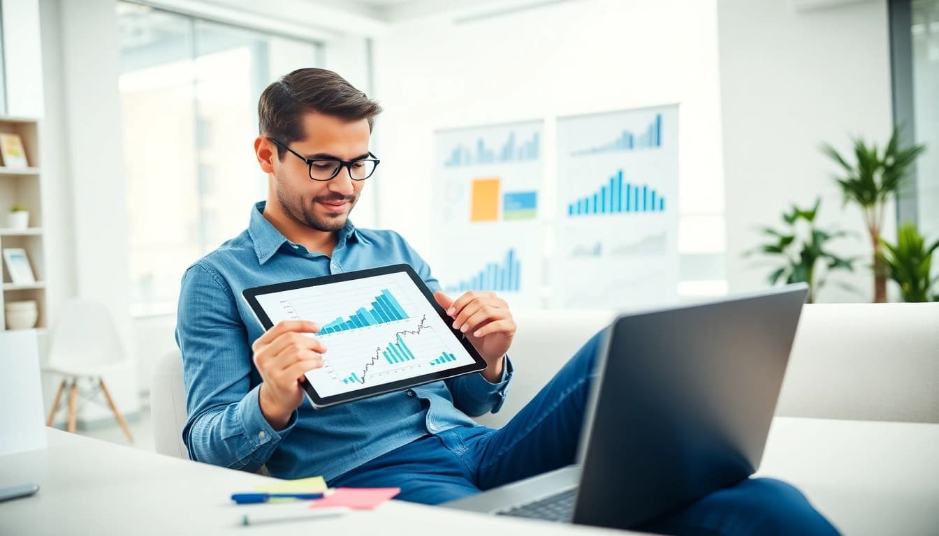 Performing a Content Gap Analysis in a modern office showcasing engagement with data insights.