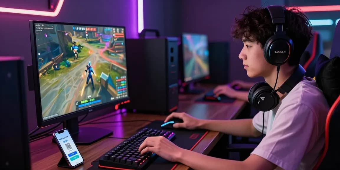 Gamer menggunakan metode QRIS untuk topup akun game di NAGA2000 tanpa biaya admin setiap hari.