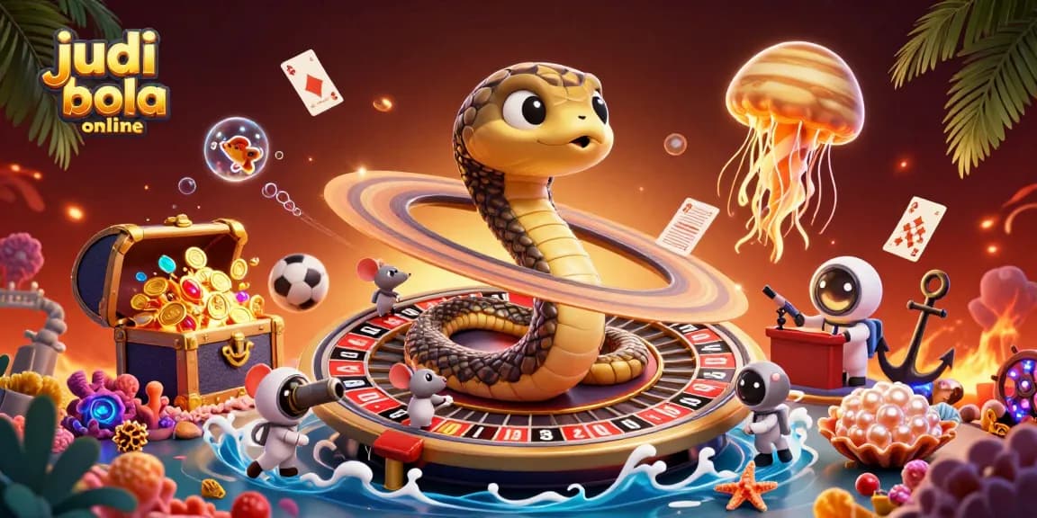 Experience judi bola online action with astronaut mice betting on a cosmic roulette wheel.