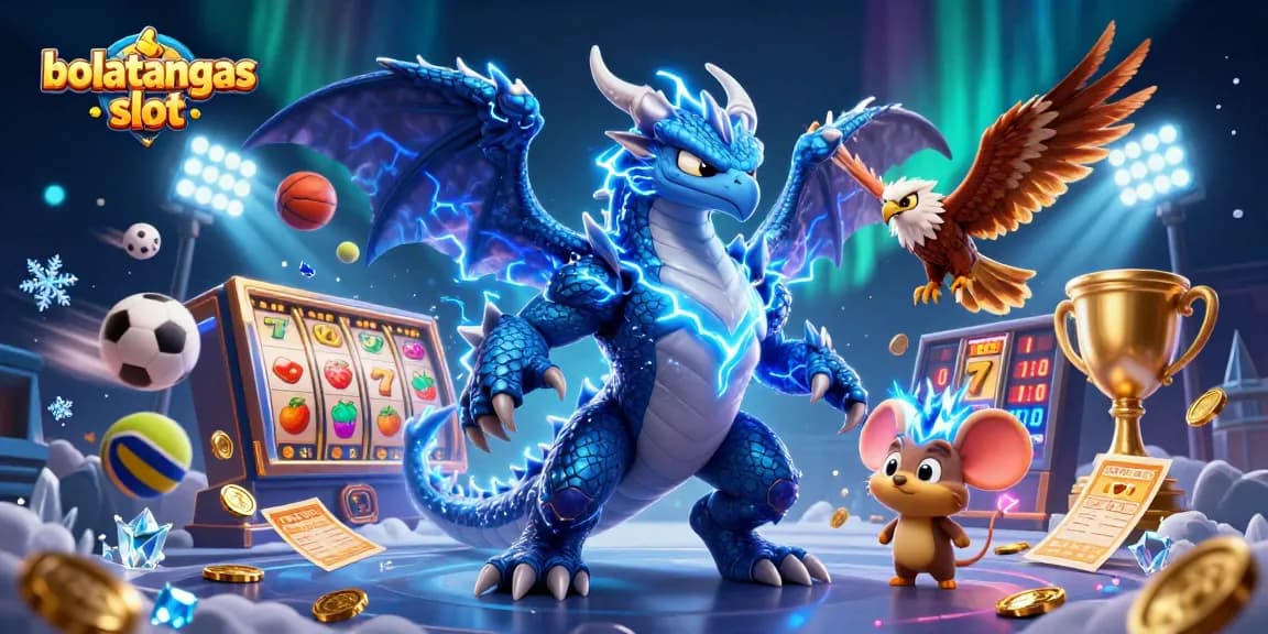 Engage with bolatangkas slot featuring dynamic slot reels, lightning dragon, and exciting elements.