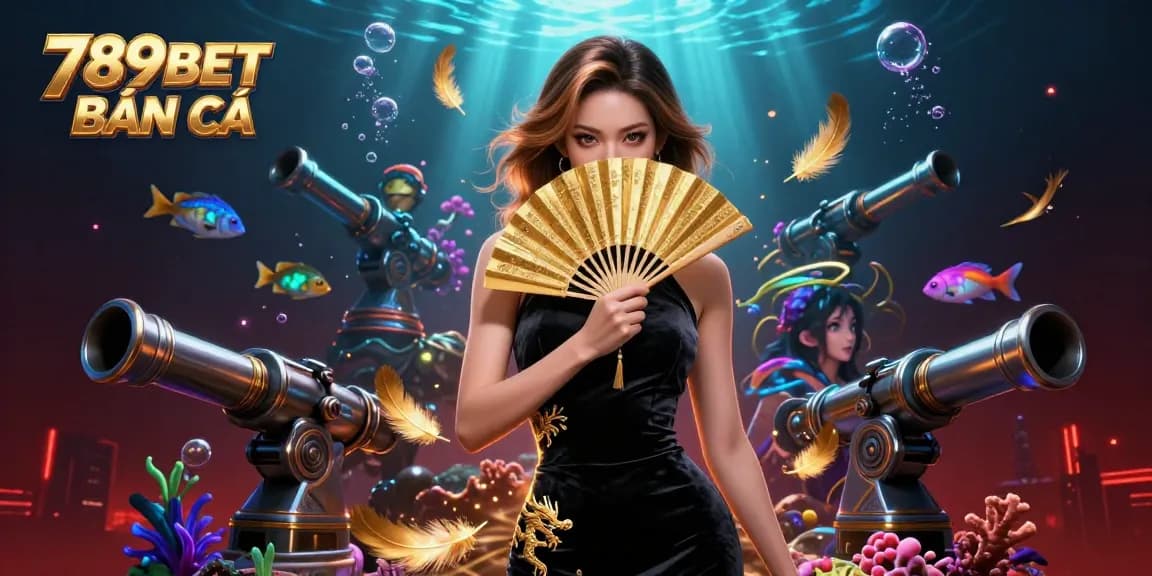 Engage in a thrilling fish shooting experience with 789BET BẮN CÁ and vibrant underwater elements.