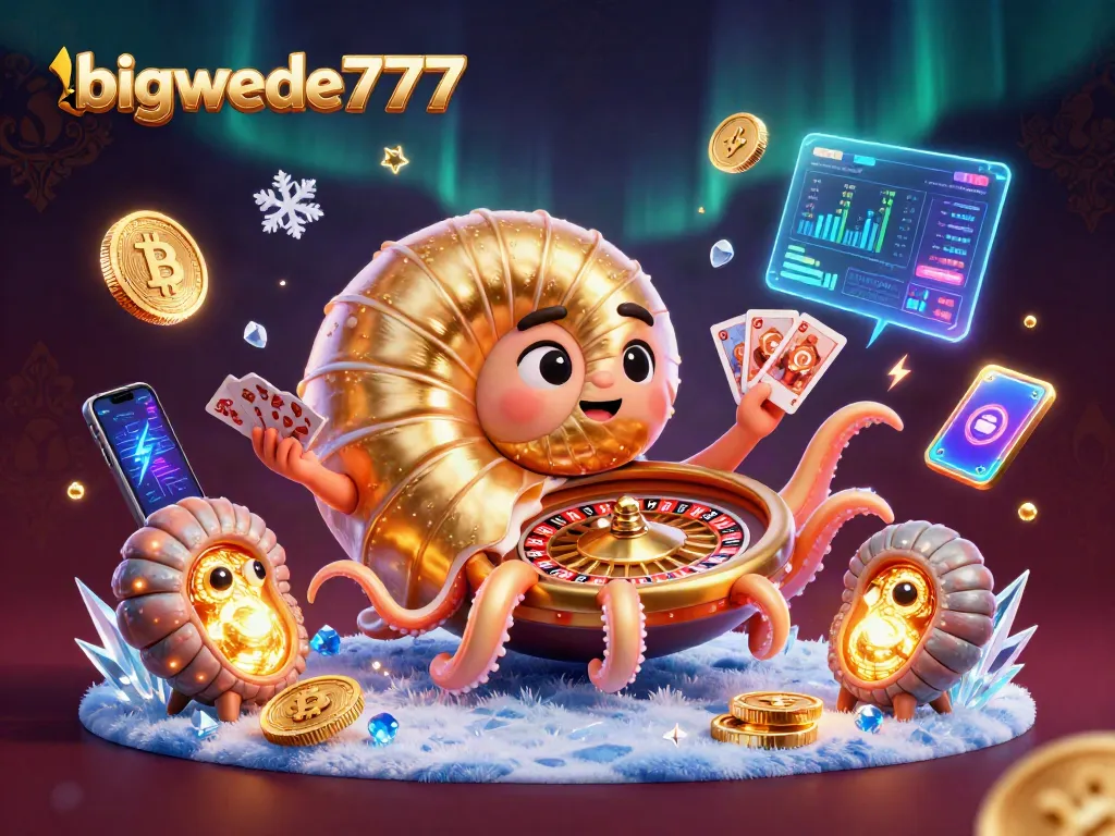 Experience thrilling gameplay with bigwede777's dazzling slot machines and crypto elements.