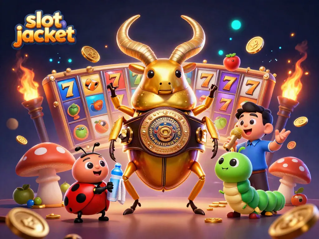 Memenangkan slot jackpot dengan tampilan meriah dari karakter 3D berwarna cerah dan simbol menarik.