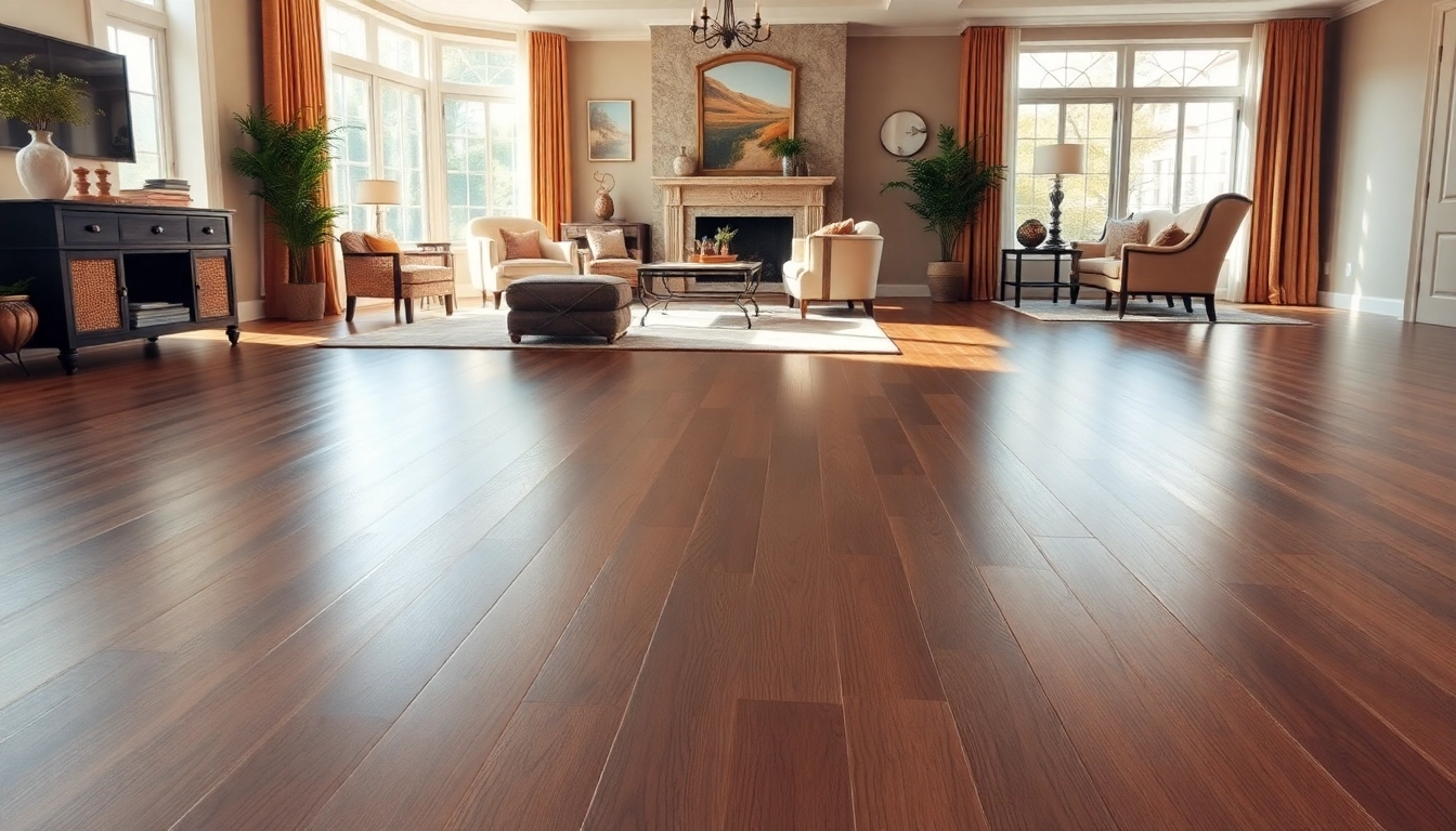 LVT flooring enhancing a stylish living space with elegant decor and natural light.