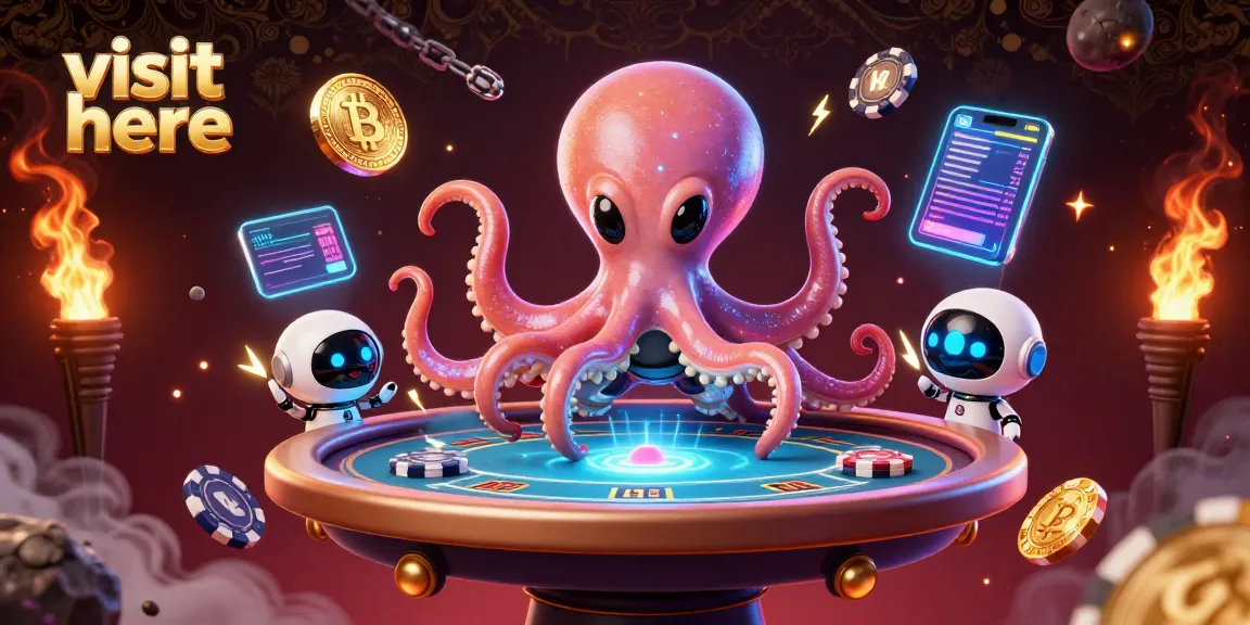 Join the fun at HengOngBet and visit here for exciting gambling adventures with our vibrant alien octopus!