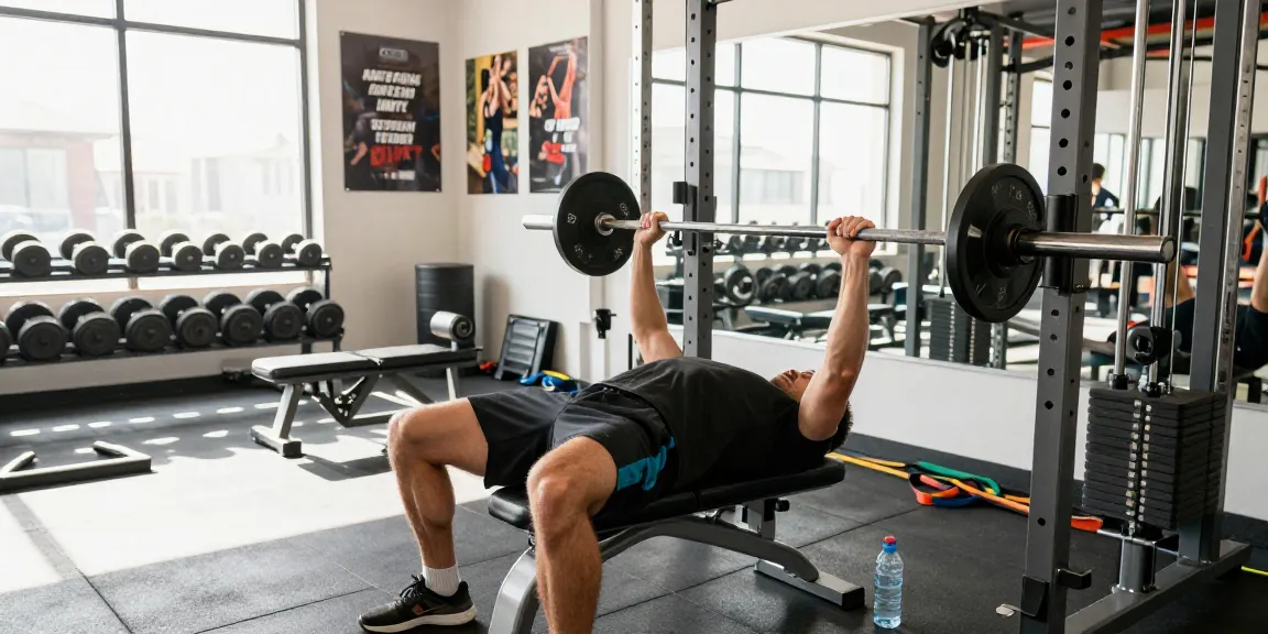 Athlete training in gym using Deus Medical Steroids for enhanced performance.
