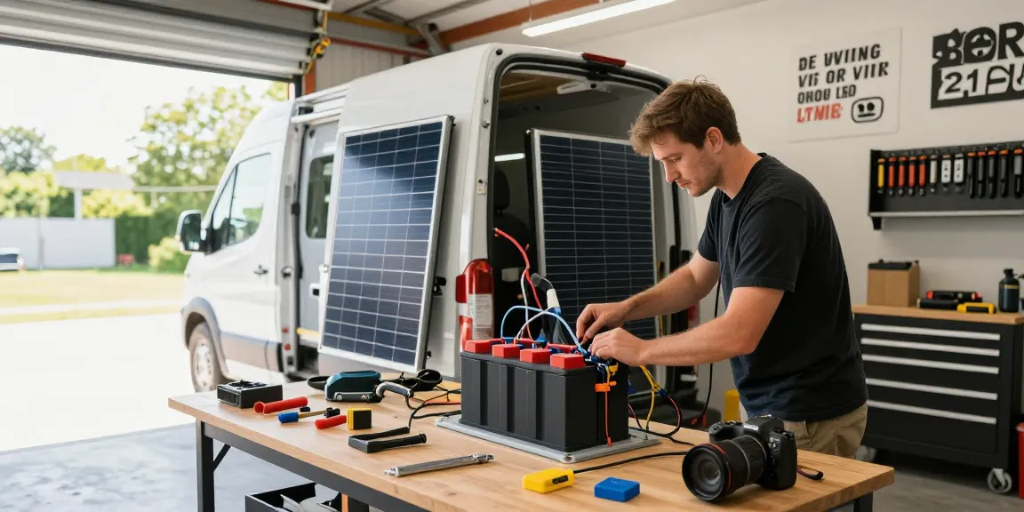 Vehicle enthusiast upgrading camper van electrical systems with rokok88 community resources