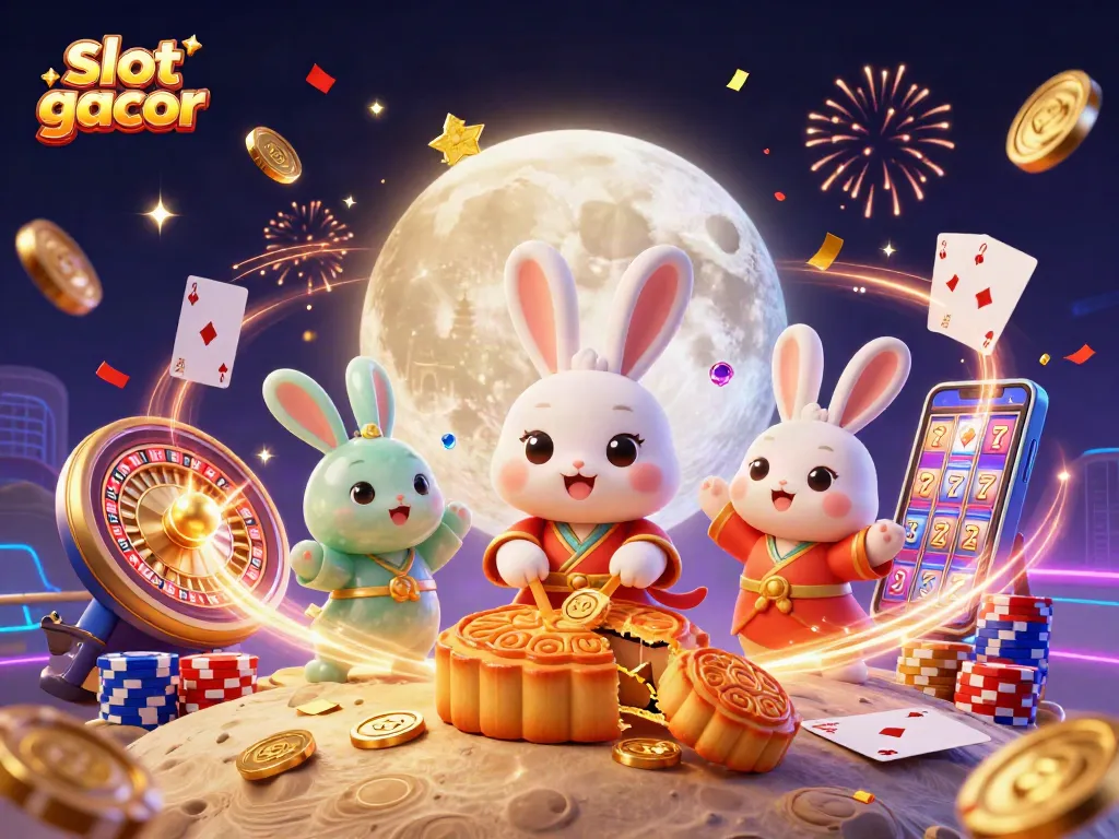Slot gacor dengan karakter kelinci bulan dan koin emas, mengguncang dunia perjudian.