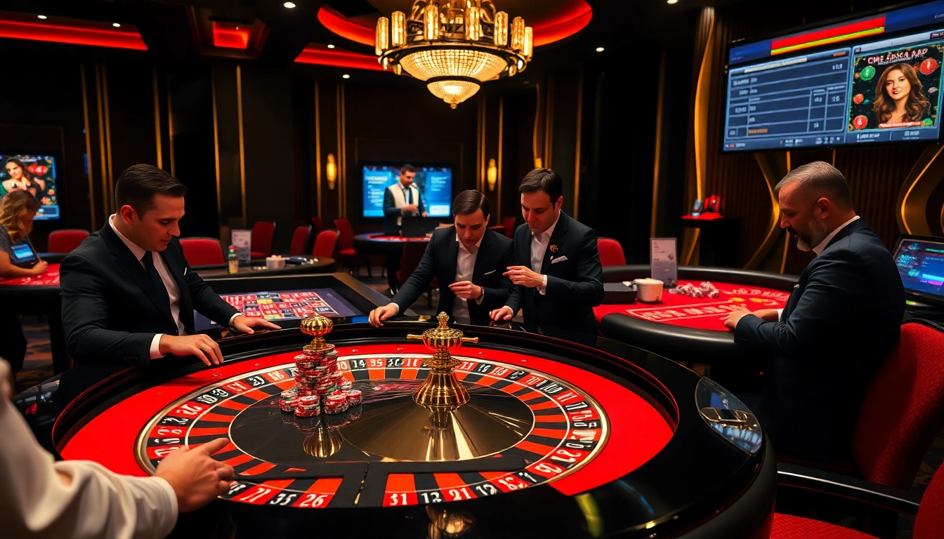 Placing bets at the luxurious casino table, tập đoàn kjc offers an exciting gambling experience.