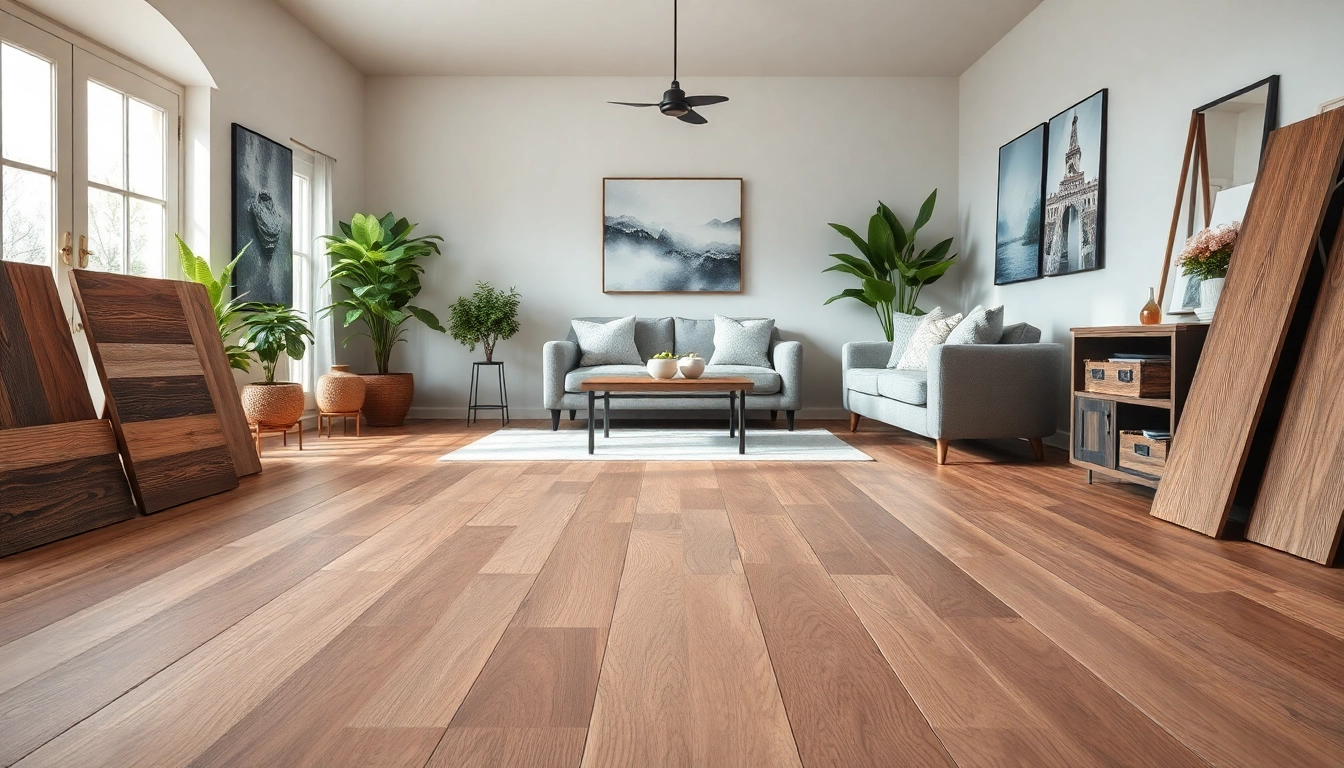 Explore flooring stores near me, showcasing diverse flooring options in a cozy interior.