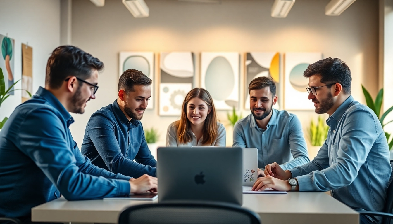 Webflow Agentur Zusammenarbeit im kreativen Büro mit Designteam