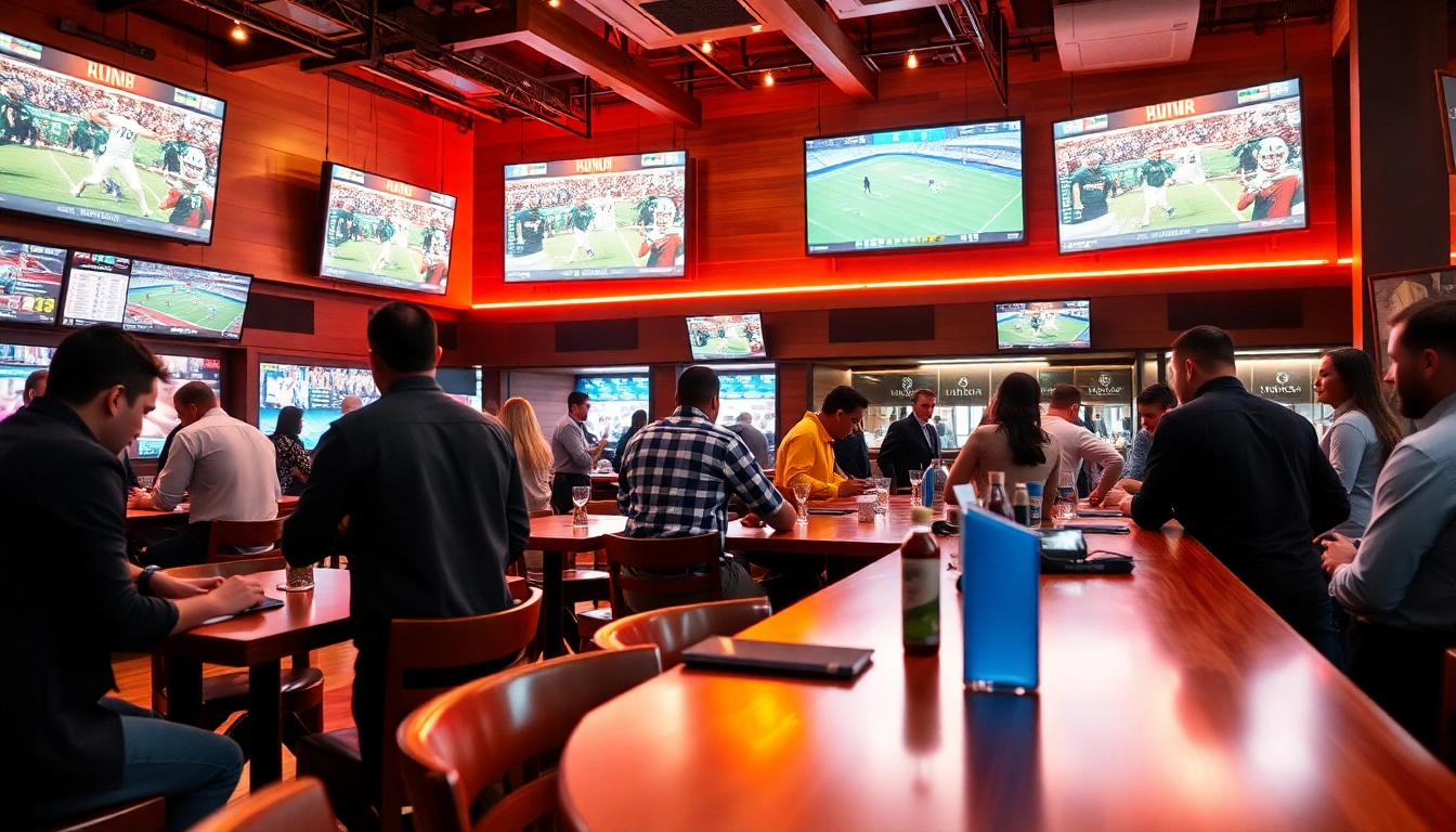Engaging experience at the best sports betting sites Mexico atmosphere featuring lively sports fans.
