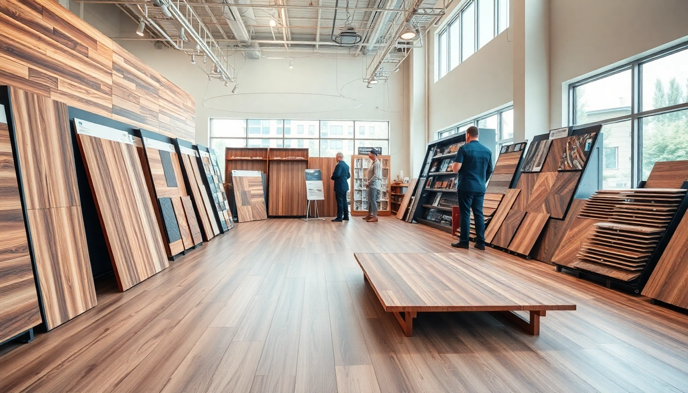 Explore quality flooring companies near me in a vibrant showroom showcasing exceptional flooring options.