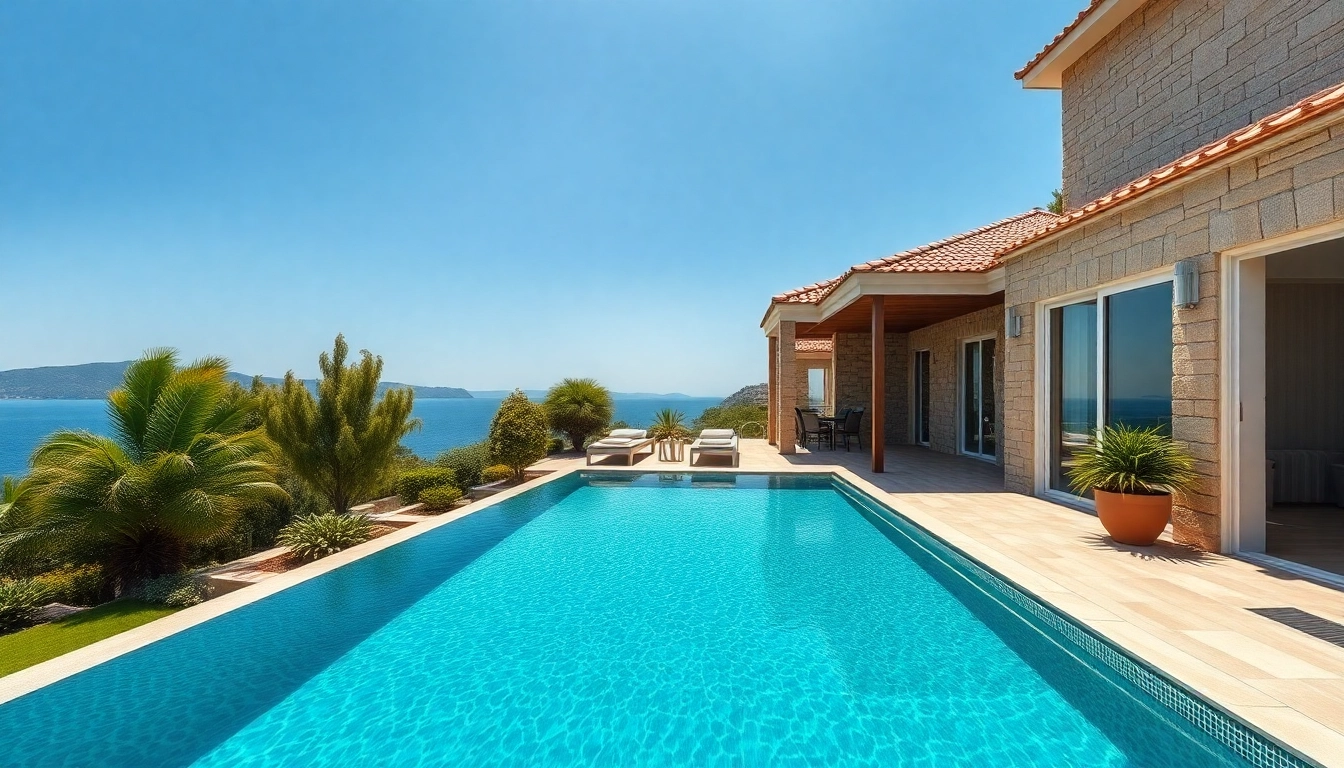 Showcase of Alanya Turkey homes for sale with luxurious villa and Mediterranean views.