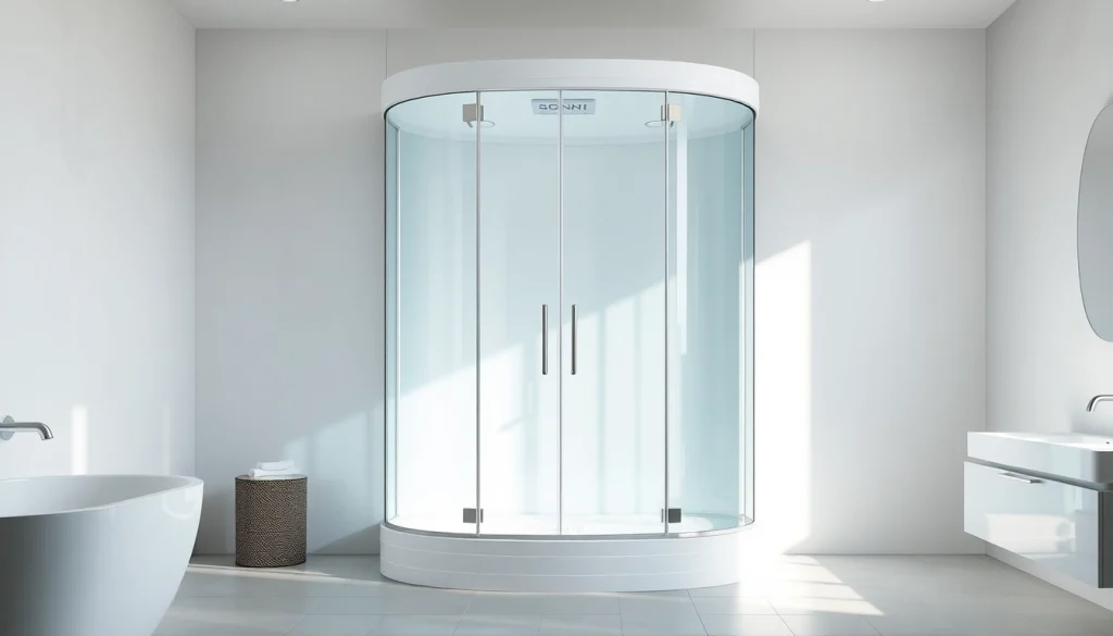 Erleben Sie die Eleganz der sonni Duschkabine in einem modernen Badezimmer.