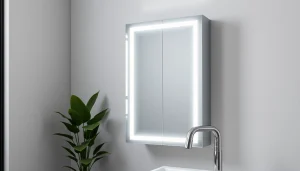 sonni Spiegelschrank im modernen Badezimmer mit stilvollem Design und LED-Beleuchtung