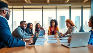 Engaging Black entrepreneurs pitching ideas in a bright setting with a focus on Bet on Black.
