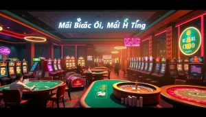 KJC AC 3 immersive casino experience with thrilling tables, dice, and slot machines.