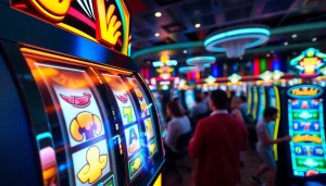 Permainan walettoto slot menarik dengan grafis berwarna-warni dan atmosfer yang energik.