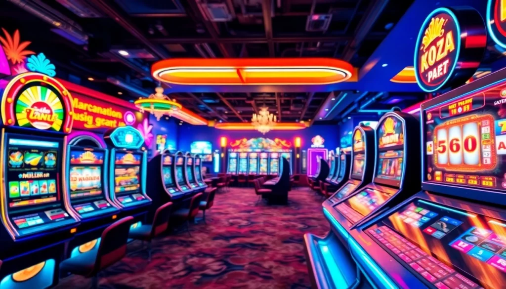 Menampilkan antarmuka permainan digital Istana777 Situs dengan elemen slot yang menarik dan meriah.