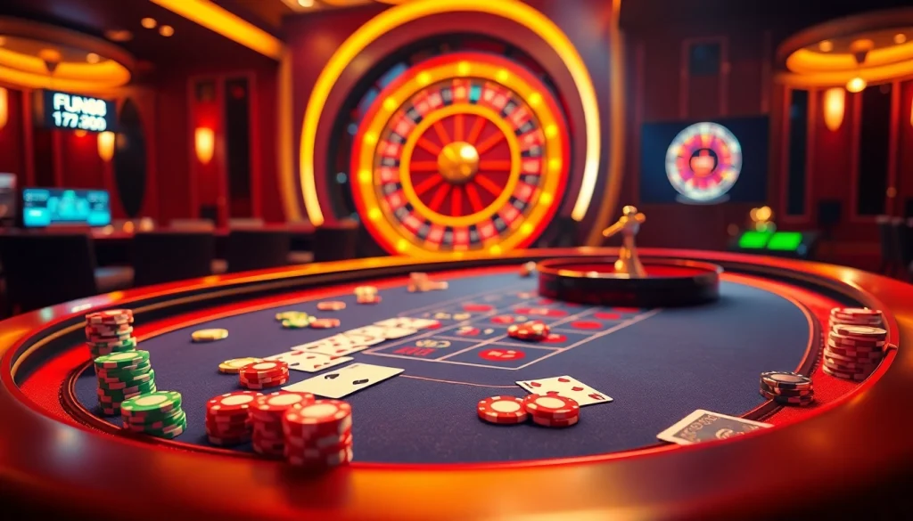 Exciting casino gaming action featuring the Fun88 link and immersive gameplay elements.