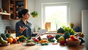 Expert explaining intermittent fasting techniques with a bright kitchen backdrop.