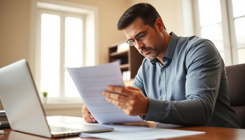 Public Adjuster Near Me assisting in an insurance claim review with focused attention and professionalism.