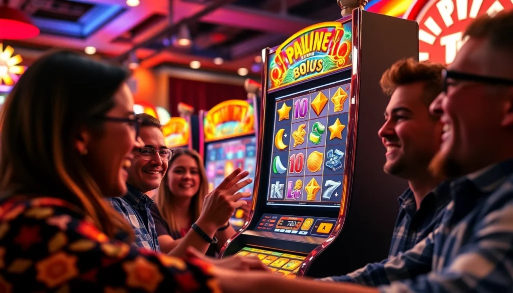 Aktifitas slot depo 1k yang menggembirakan di mesin slot online dengan grafis cerah.