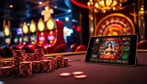 Experience the thrill of mobile porn game action with this vibrant casino scene.