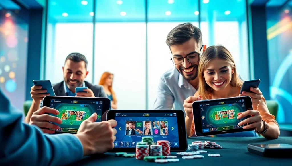 Menampilkan platform qq8821 yang menarik dengan pemain terlibat dalam permainan online secara langsung.