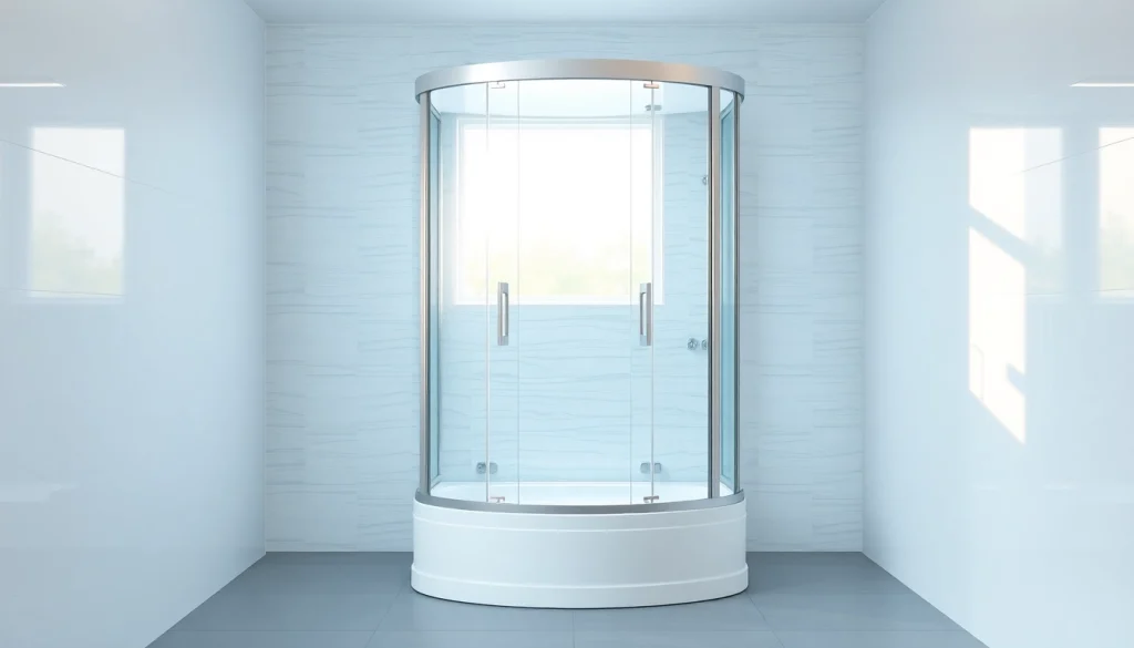 Duschkabine 90x90 komplett in elegantem Badezimmer mit modernen Design-Elementen.