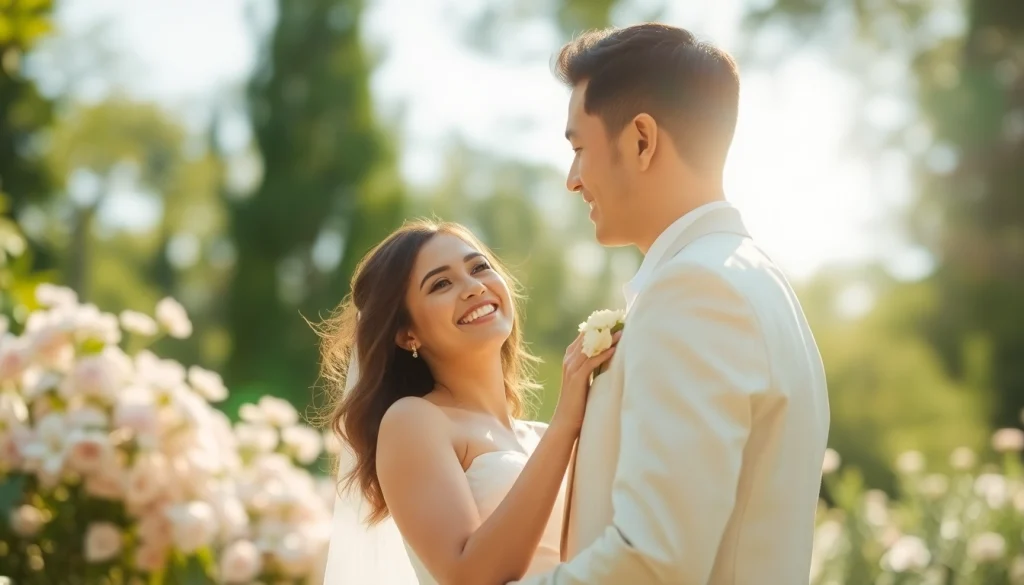 Embrace the beauty of light & airy photography with a joyful couple in a sunny outdoor setting.