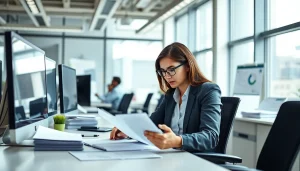 Enhancing Contract Management strategies with a dedicated professional analyzing important documents.