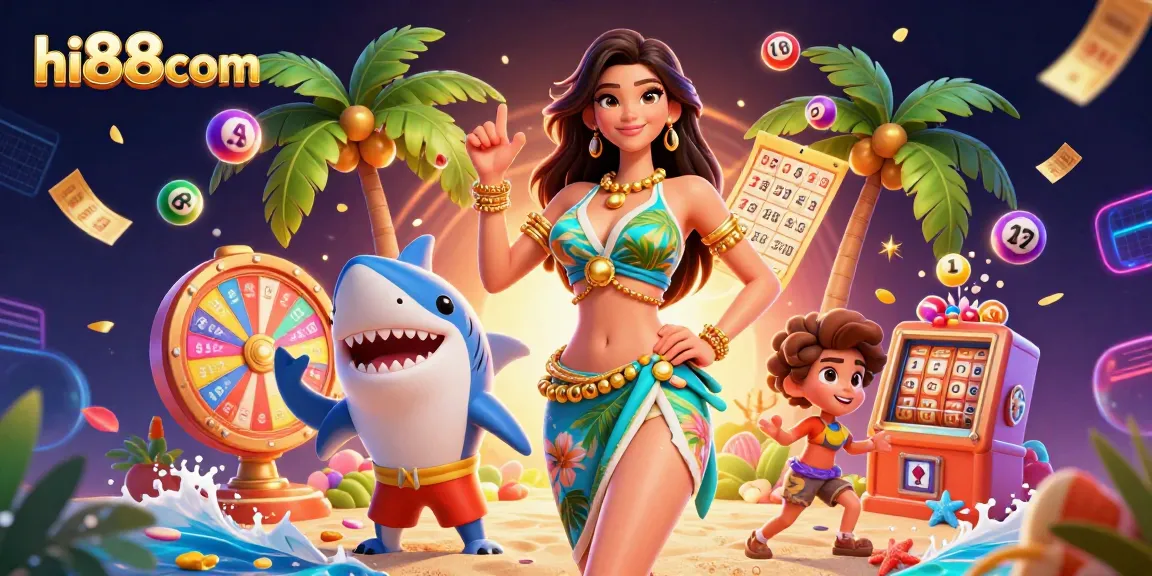 Engage with exciting gambling adventures at hi88com, featuring vibrant ticket elements and action-packed gameplay.