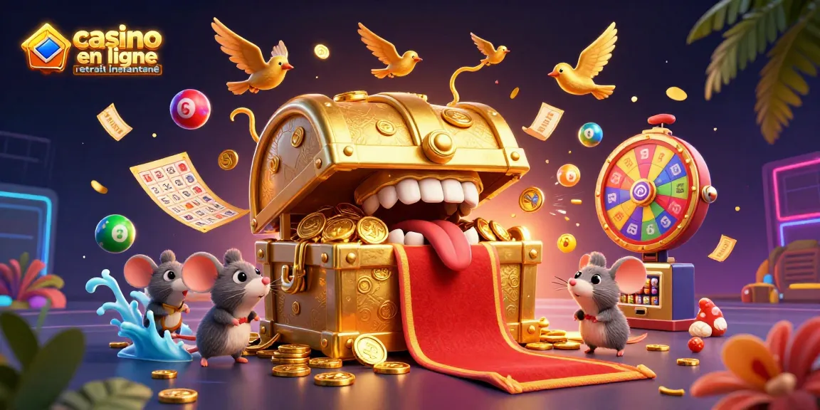 Profitez de l'excitation d'un casino en ligne retrait instantané, avec une scène captivante de jeux et trésors.