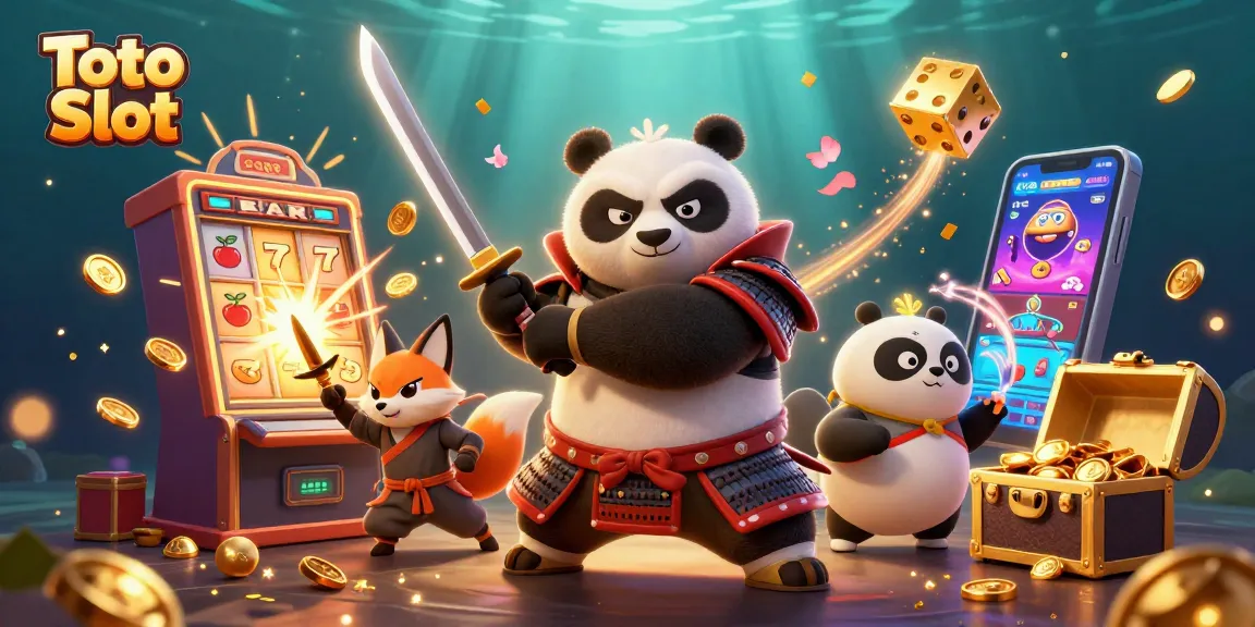 Experience thrilling Toto Slot action with vibrant characters and dynamic casino elements.