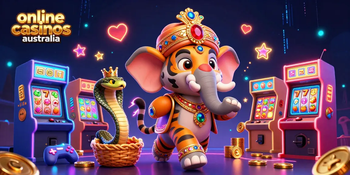 Engage with online casinos australia through vibrant game settings featuring rich characters and electrifying elements.